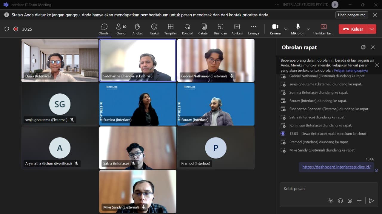 Meeting with Internal Team Interlace